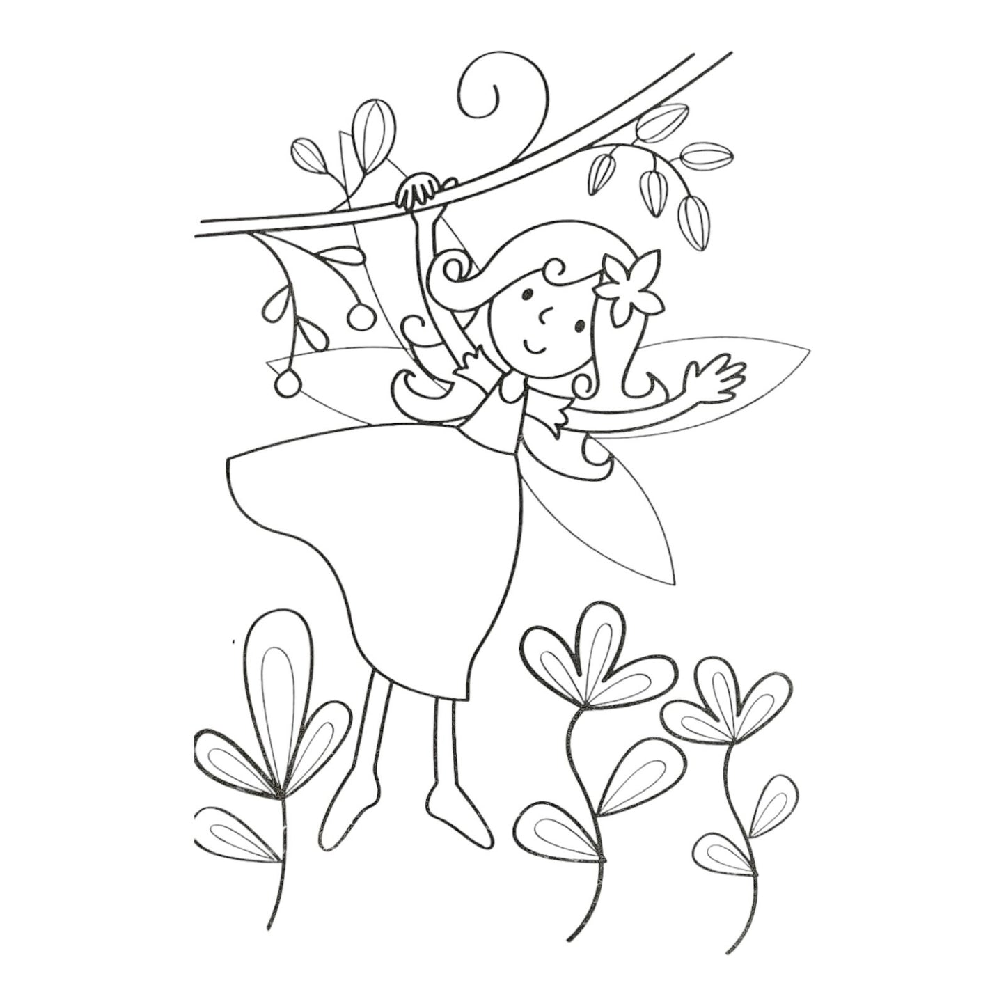 Kids Colouring Book Enchanted Garden Children Fun Activity Book Art Craft A4