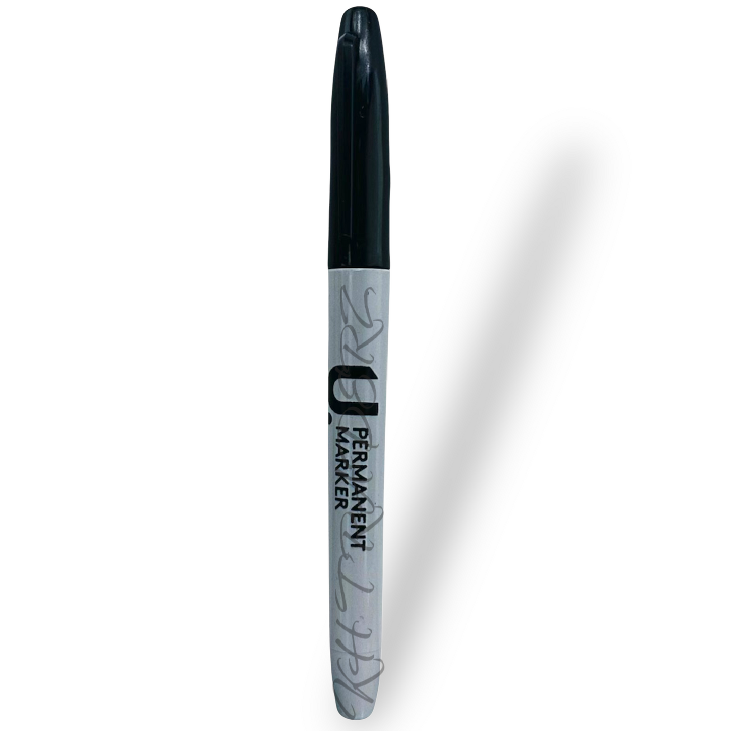 Permanent Marker Pens Black - Bullet Tip - Work Office School Project Black 6pcs