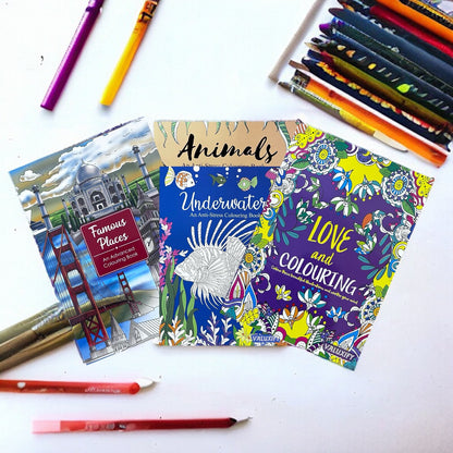 Adult & Teen Advanced Colouring Books – Stress Relief Art Therapy Patterns