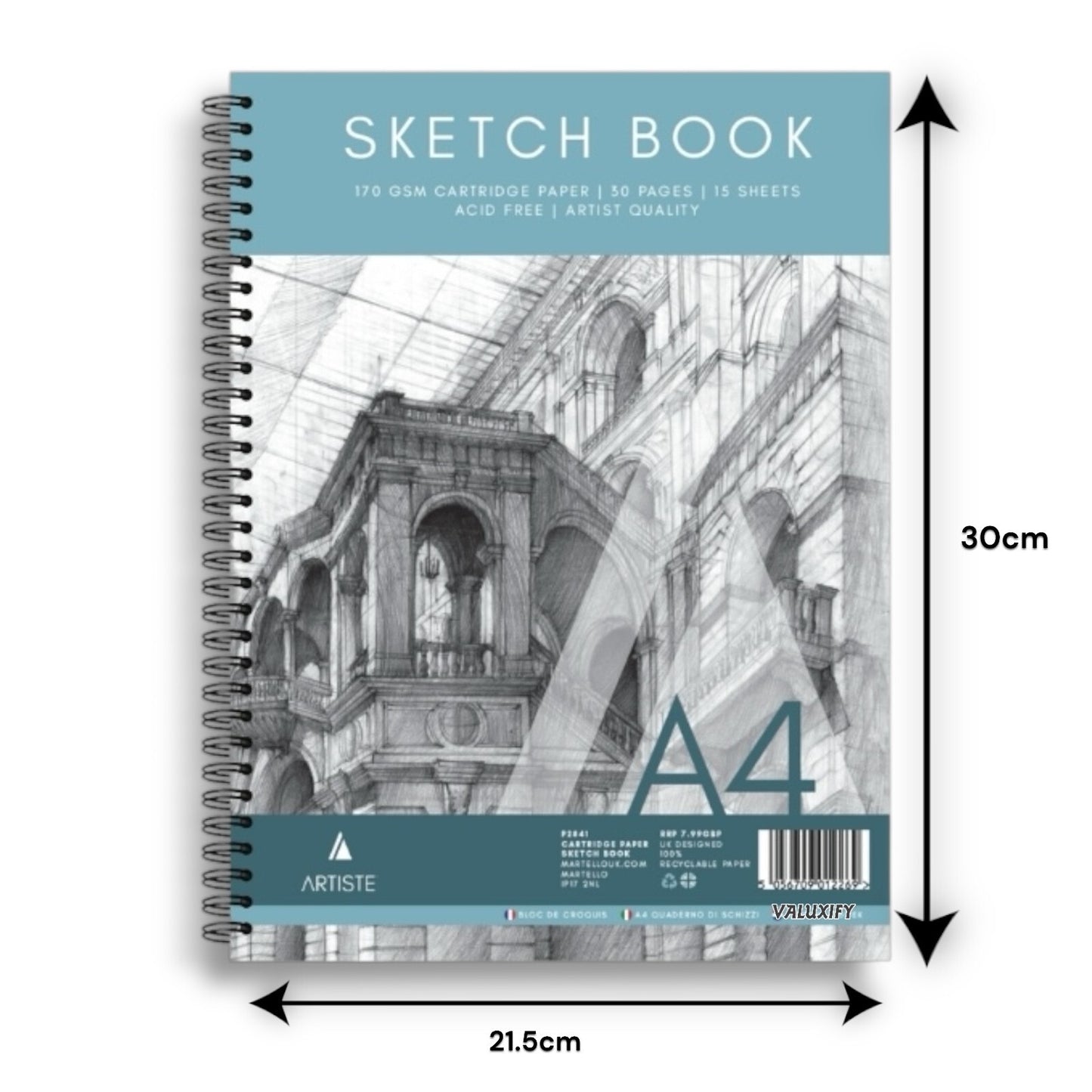 A4 Artist Sketch Book Artist Drawing Doodling Sketching Book Art Craft Spiral