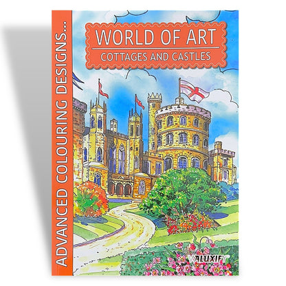 Adult Anti Stress Colouring Book Country Scenes London Nature Famous Places