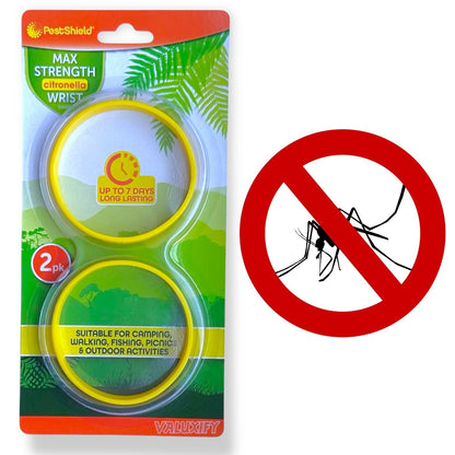 2 | Insect Repellent wrist band | Adults | Camping Fishing Mosquito Outdoor