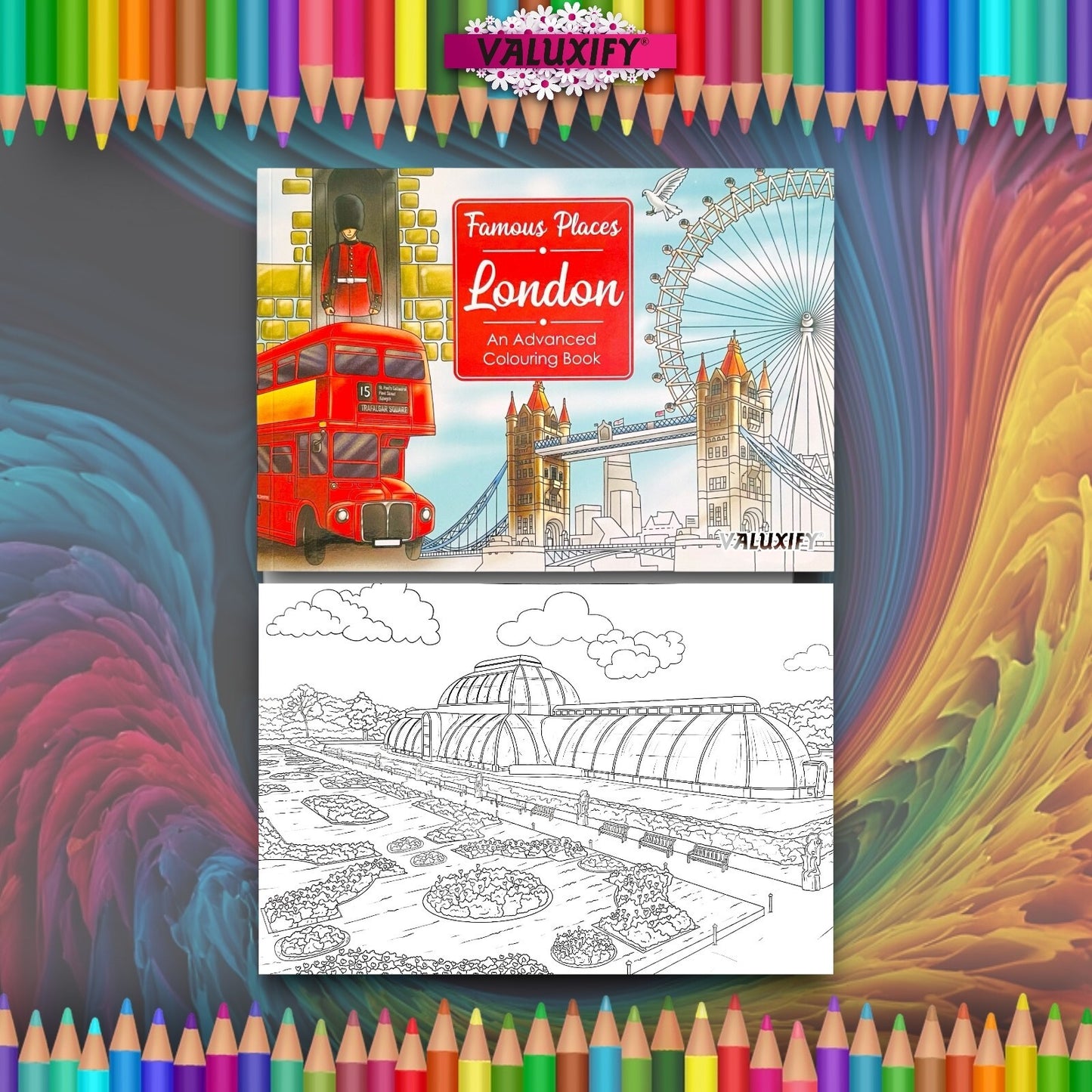 Famous Places London Colouring Book