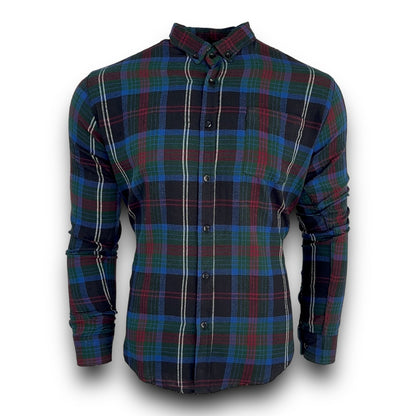 Mens Check Shirt Medium Long Sleeve Regular Fit Shirt Work Casual Formal  Shirt