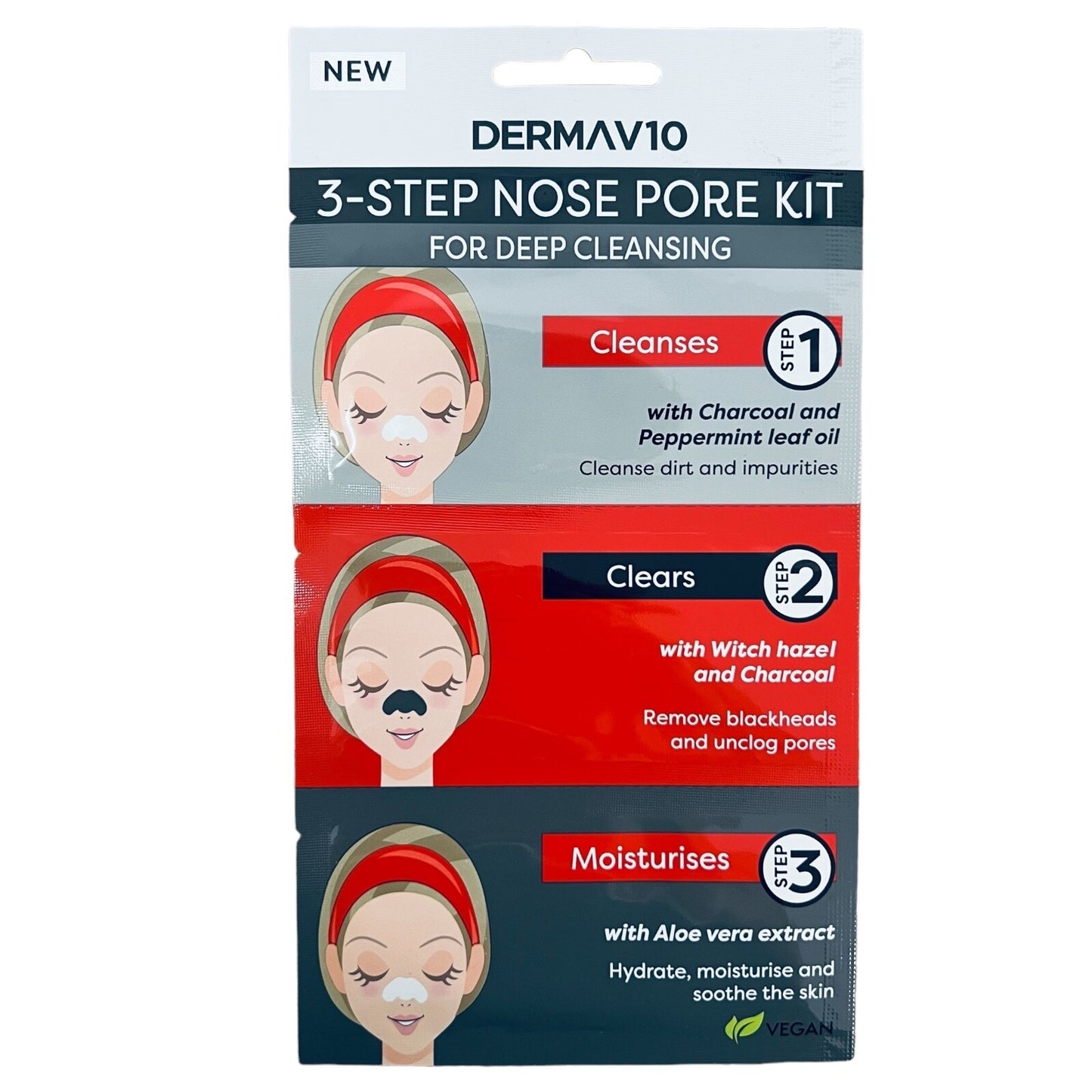 Blackhead Removal Nose Pore Strips  Kit Unclog Pores Smooth Deep Cleansing 2pk