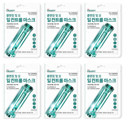 Face Sheet Masks Pack Of 6 Anti Aging Brightening Calming Cleansing Facial Masks