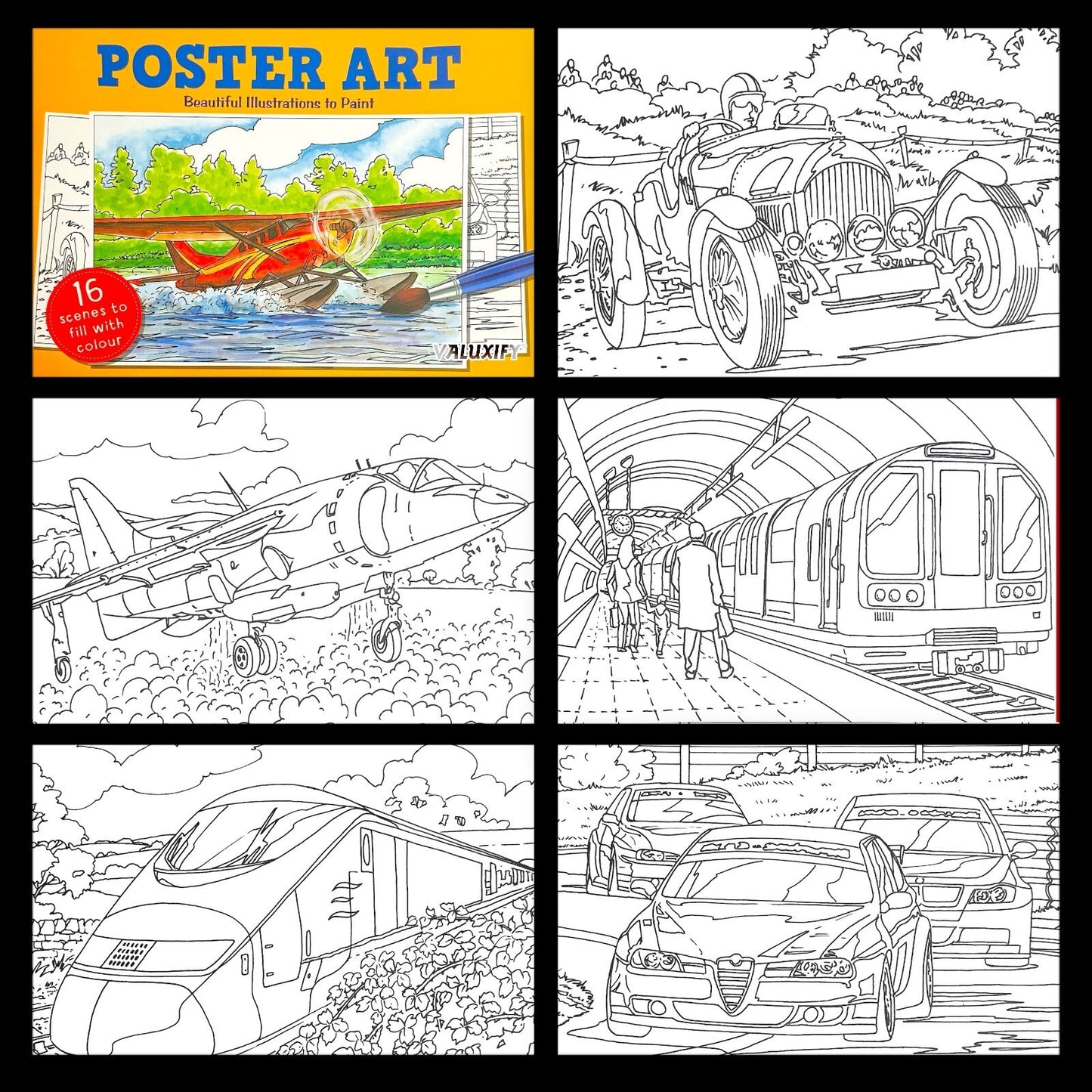 Adult & Teen Advanced Colouring Books – Stress Relief Art Therapy Patterns