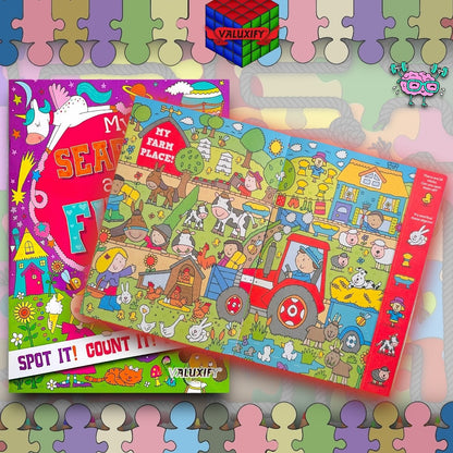 Search & Find  Kids Children Kids Activity Books My  Puzzles Fun 2 Books A4