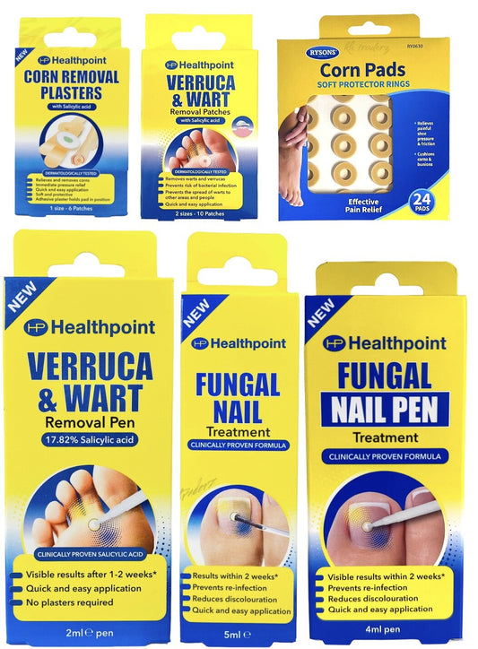 Verruca & Wart Removal, Verruca Plasters Wart Removal Pen Fungal Nail Corn Treat
