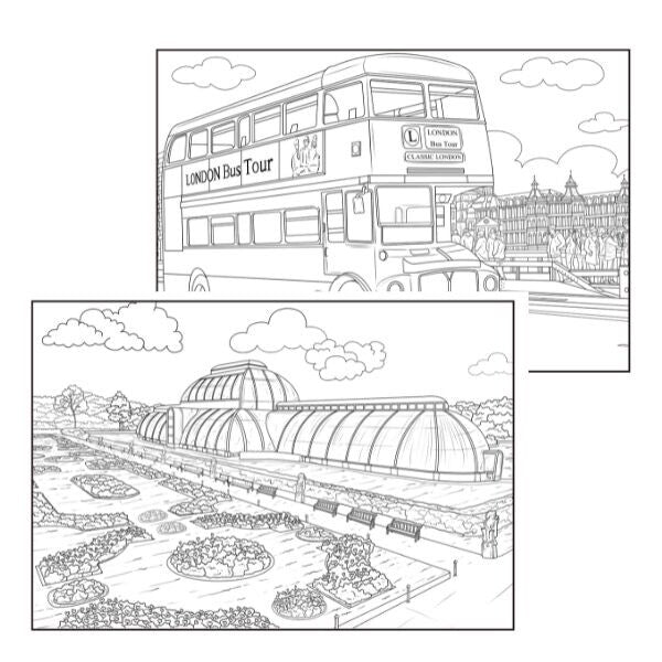 Famous Places London Colouring Book