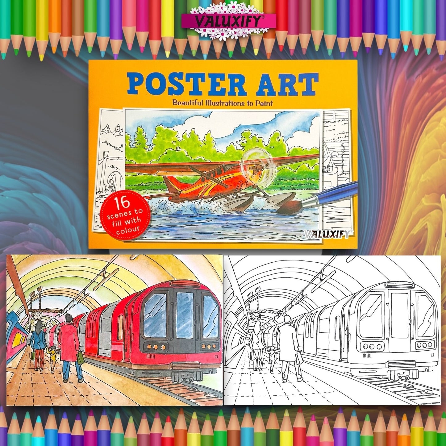 Poster Art Colouring Book