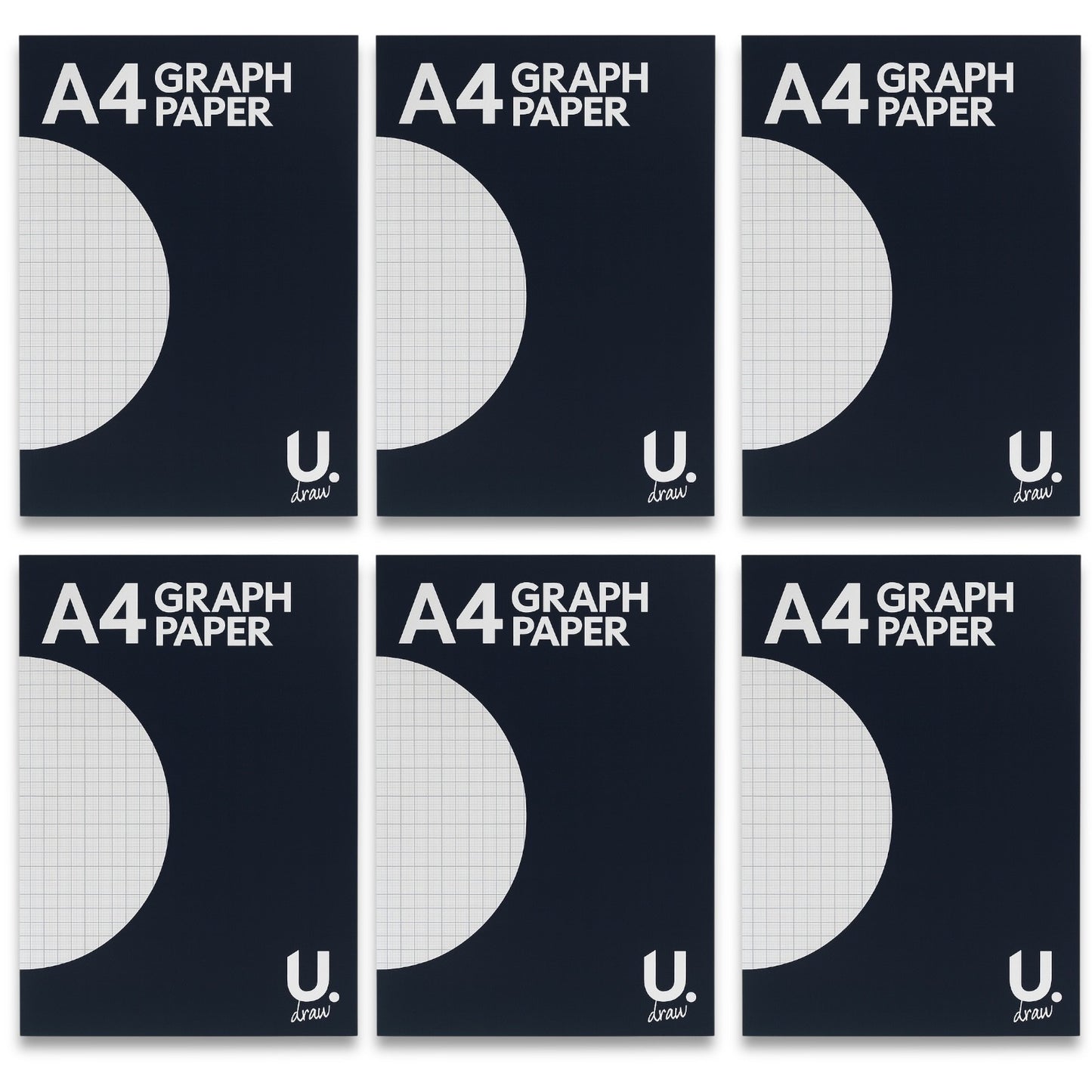 A4 Graph Paper Pad 70 Pages Maths Grid Notebook School College Pack 1 2 3 6