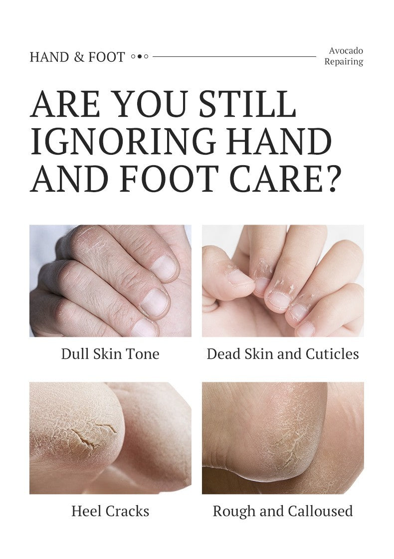 3x Avocado Moisturising Repair  Hand Mask Gloves