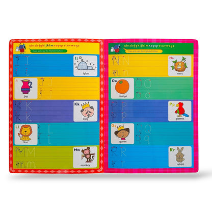 Kids Learning Books ABC Numbers Writing Reading Wipe Clean Pages Fast Shipping