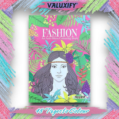 Adult Anti Stress Colouring Book Fashion Love Inspirational Quotes Word Search