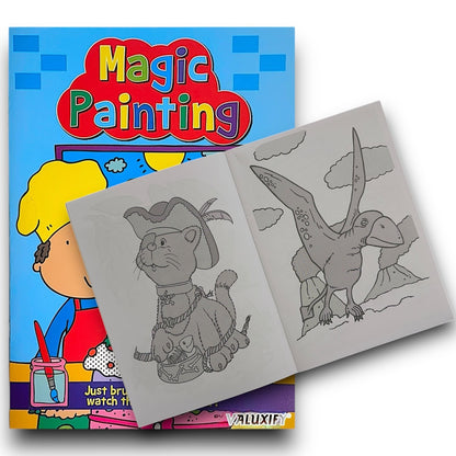 2 | Kids Magic Painting Colouring Books - Just Use Water | A4 Size