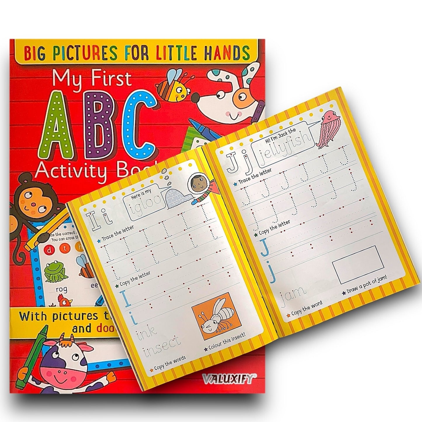 3 X KIDS ACTIVITY FIRST LEARNING BOOKS NUMBERS SHAPES LETTER COPY TRACE