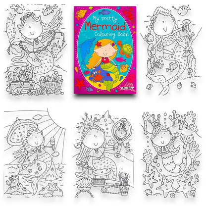 2 | Unicorn Mermaid | Colouring Books | for Girls Kids Children Activity