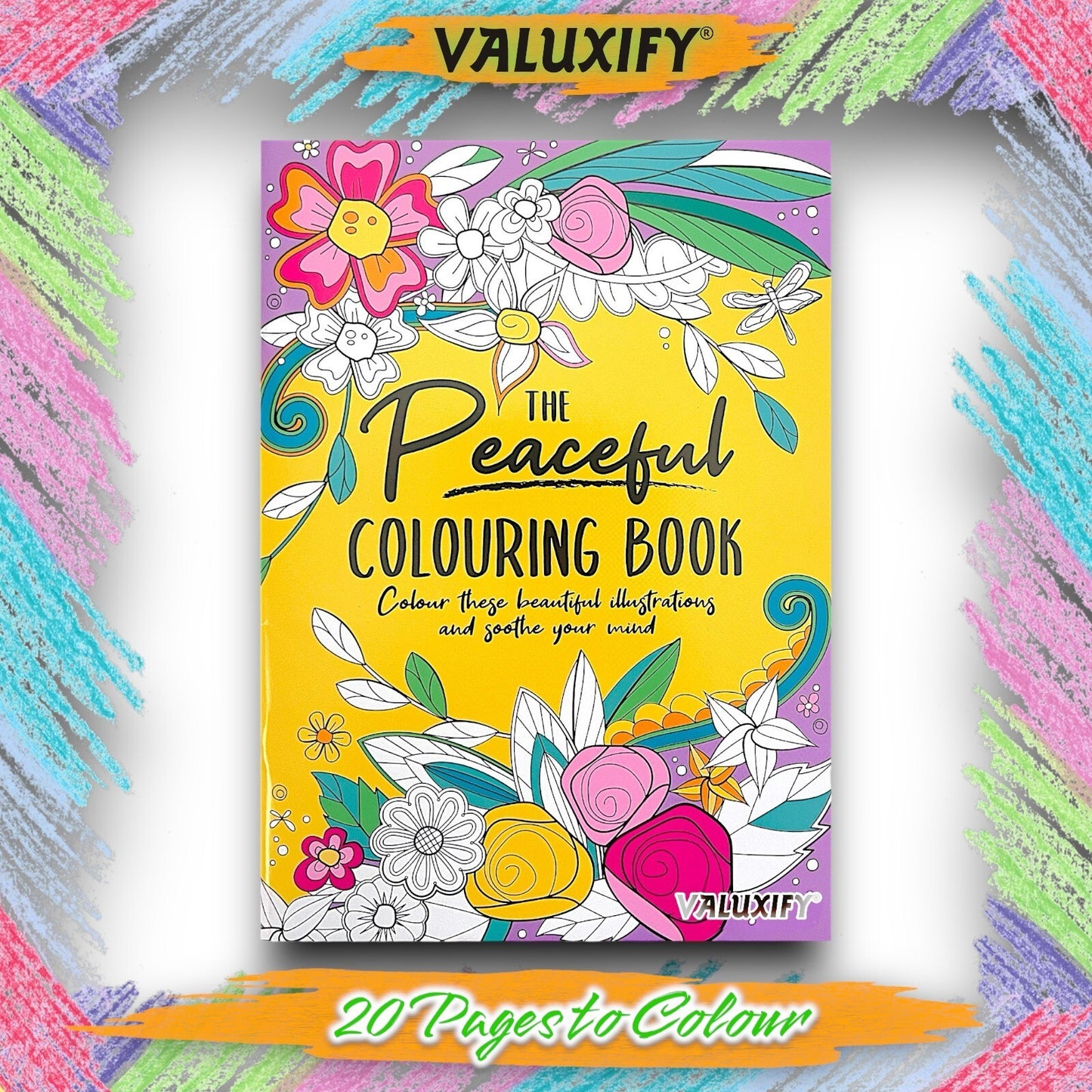 Adult & Teen Advanced Colouring Books – Stress Relief Art Therapy Patterns