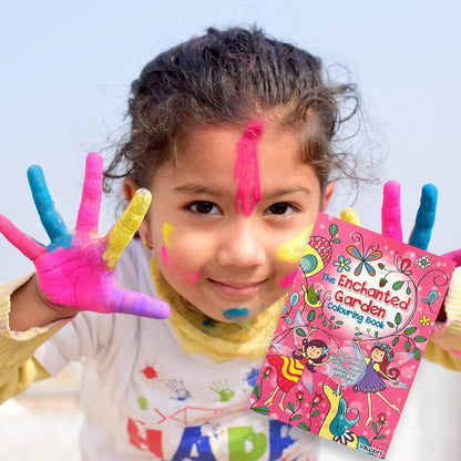 Kids Colouring Book Enchanted Garden Children Fun Activity Book Art Craft A4