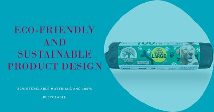 200 Large Tie Handle Doggy Bags - Extra Value Waste Bags for Dogs  Poop Poo