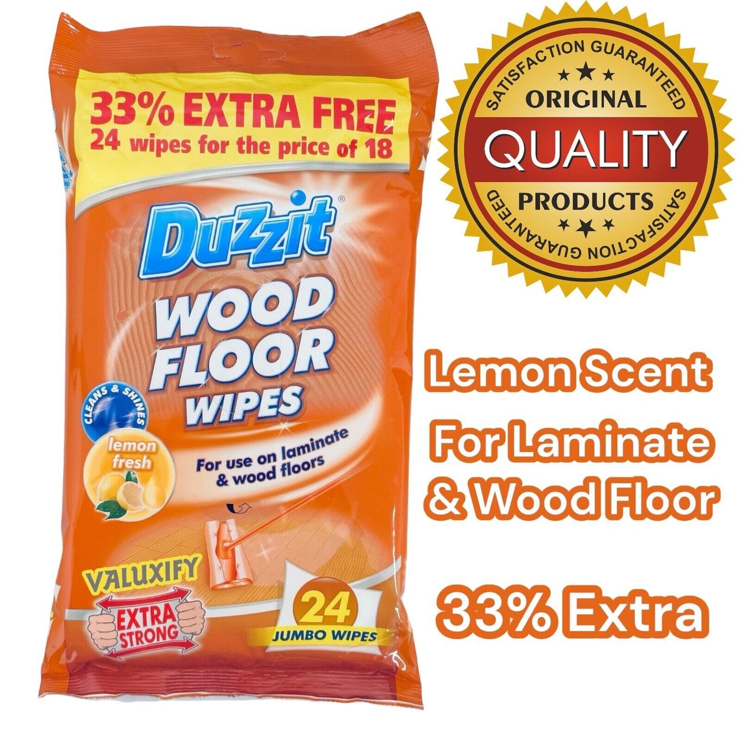 Wood Floor Wipes Household Cleaning Wipes Laminate Wood Floor Pack of 3