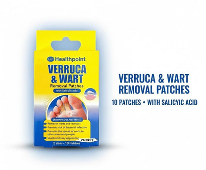 Healthpoint Verruca Infection & Wart Removal 10 x Patches with Salicylic Acid