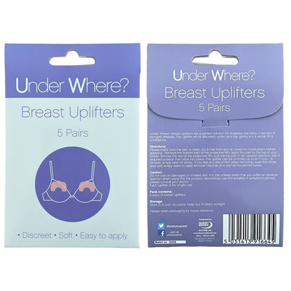 Under Where Breast Uplifters Invisible Self Adhesive Soft Easy to Apply 5 Pairs