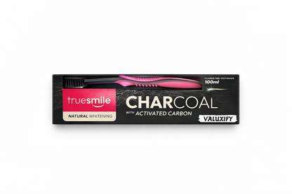 Truesmile Charcoal Toothpaste Fluoride Free  Activated Carbon Free Toothbrush