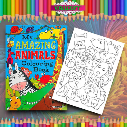 2 | Children's Kids Colouring Books | My Perfect Pets | Animals | White Paper