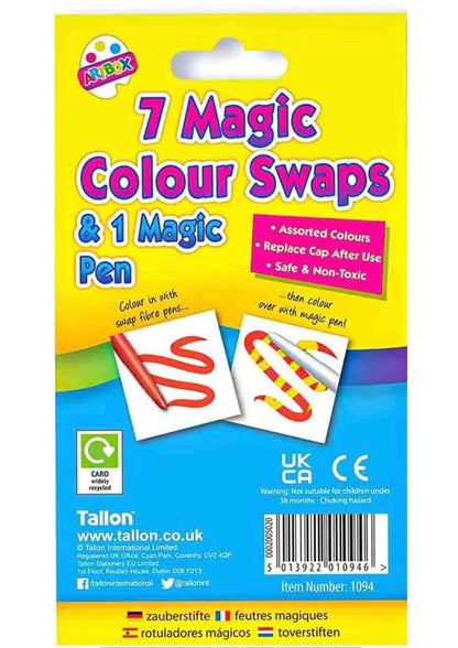 Magic Colour Swaps Fibre Pens Kids Fun Crafts Art Colour Changing