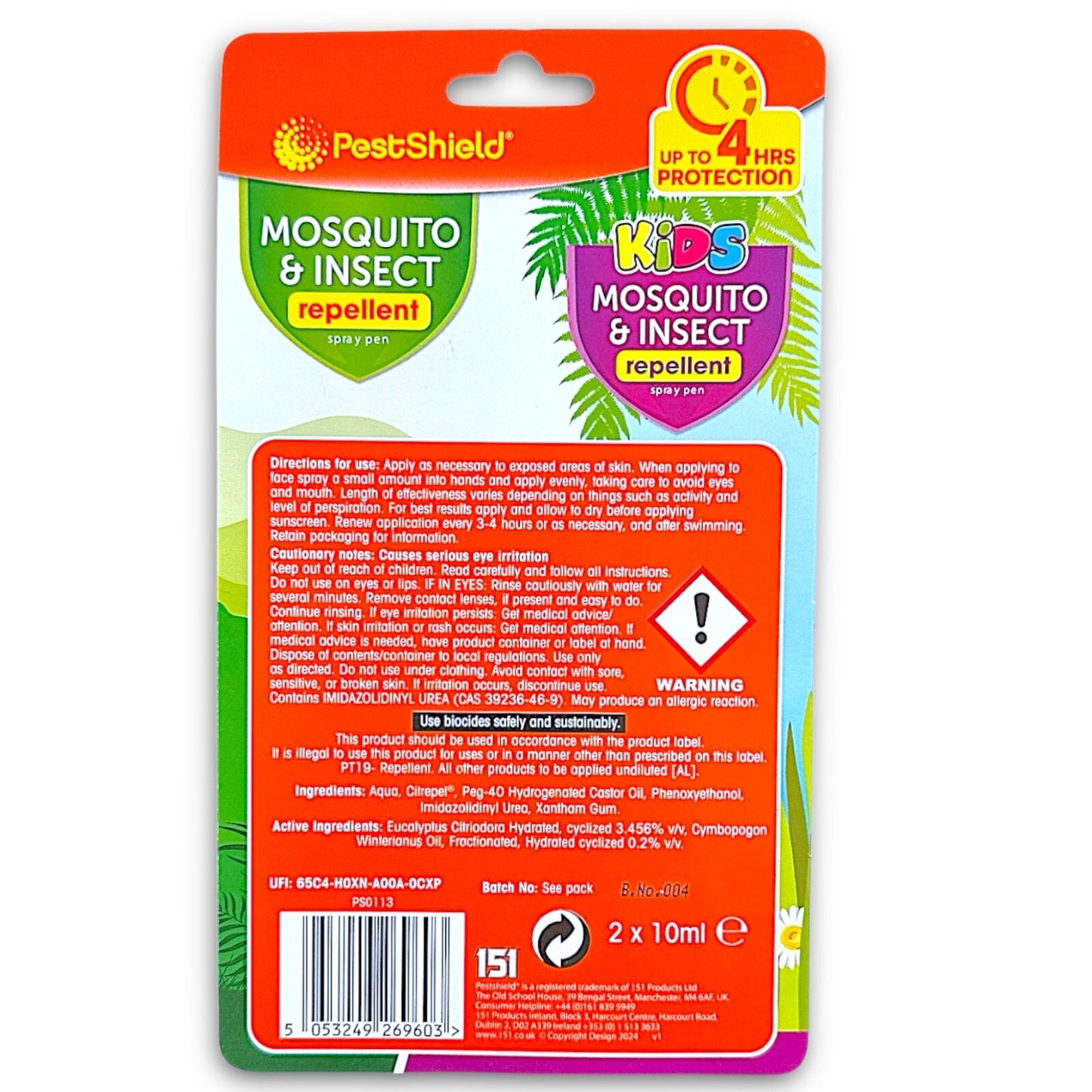 Insect Repellent Spray For | Kids Adults | Mosquito Camping Fishing Twin Pack