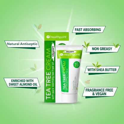 Healthpoint Tea Tree Cream Natural antiseptic Gentle Soothing No Fragrance 50ml