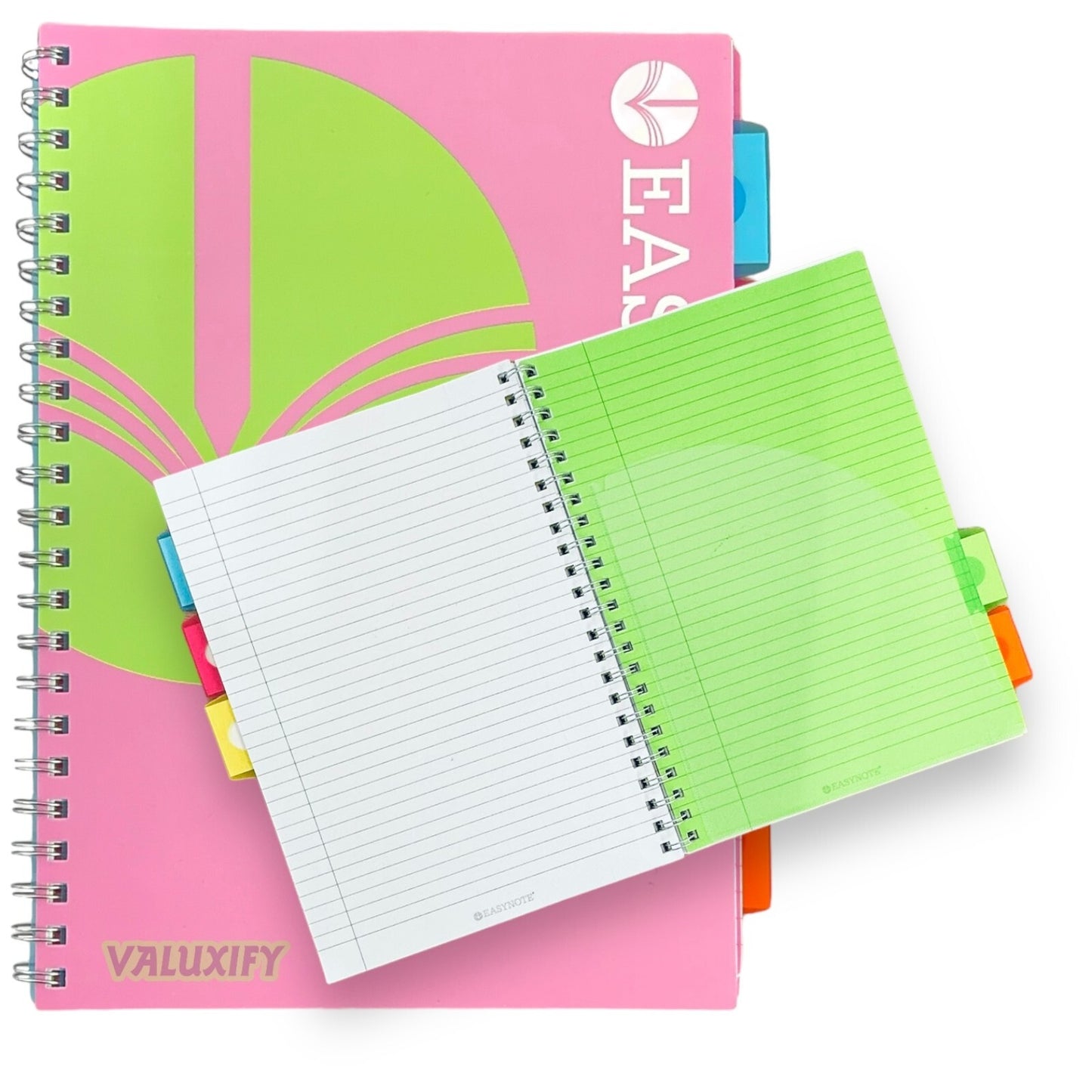 A4 Project Book Spiral Bound Notebook Pad with Subject Dividers 200 Pages UK