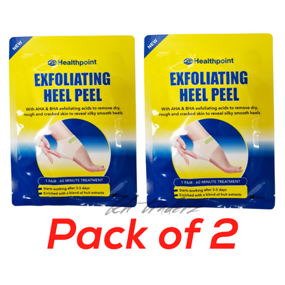 2x Exfoliating Foot Peel Heel Peel Treatment Remove Dry Cracked Skin Healthpoint