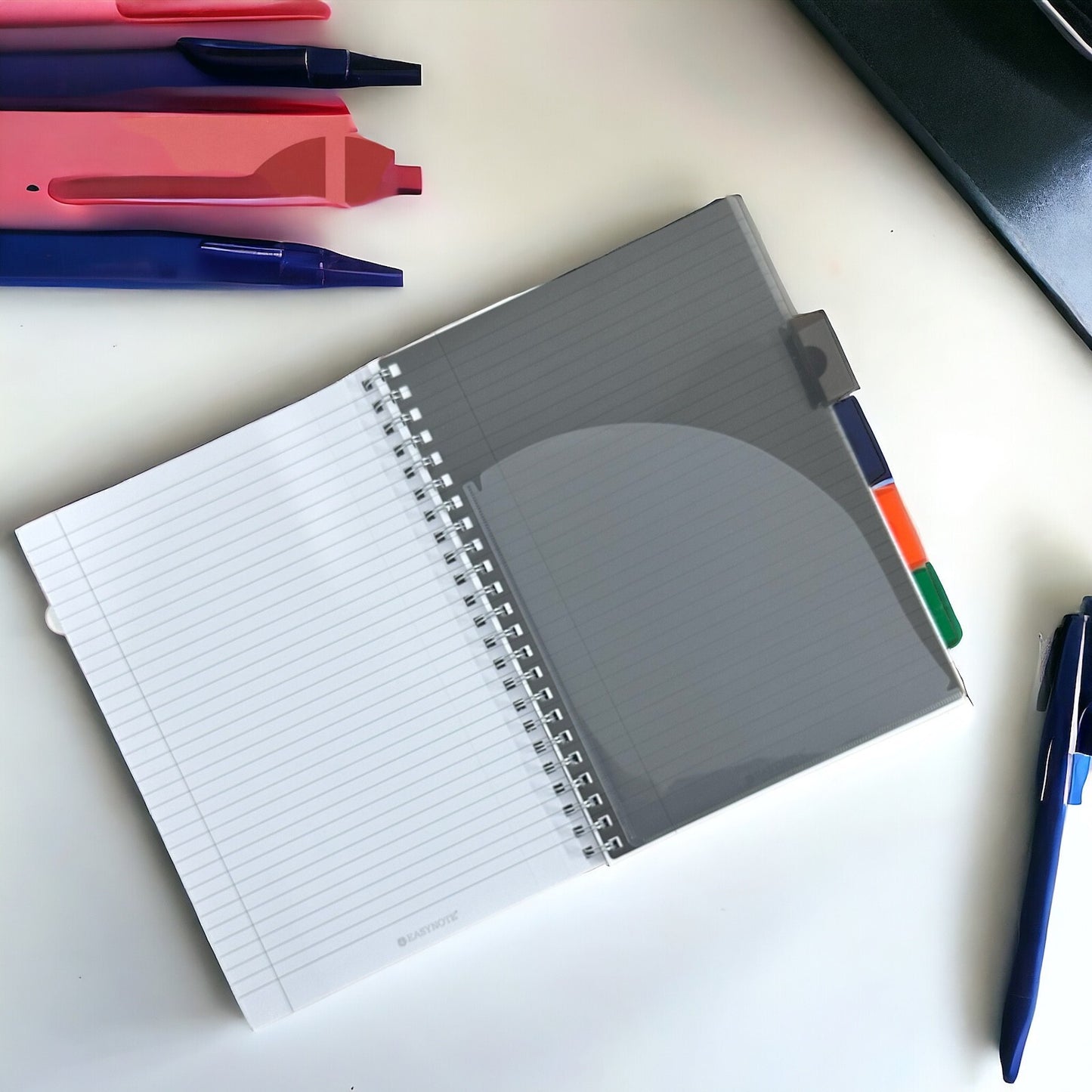 A4 Project Book Spiral Bound Notebook Pad with Subject Dividers 200 Pages UK