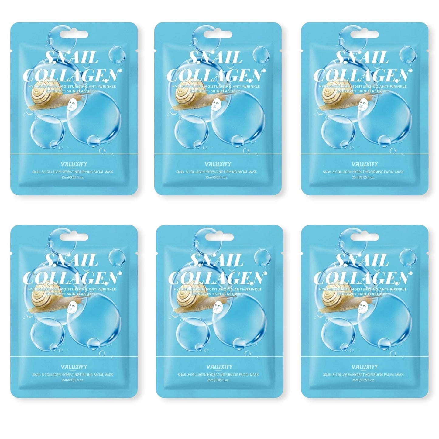 6 FACE SHEET MASK PACK HYDRATING ASSORTED SPA SKINCARE MULTIPLE PACK ARGAN BERRY