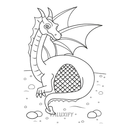 Wild Dragon & Dinosaur, Pirate Coouring Book set