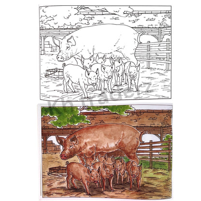 Poster Art Colouring Book Adult Kids