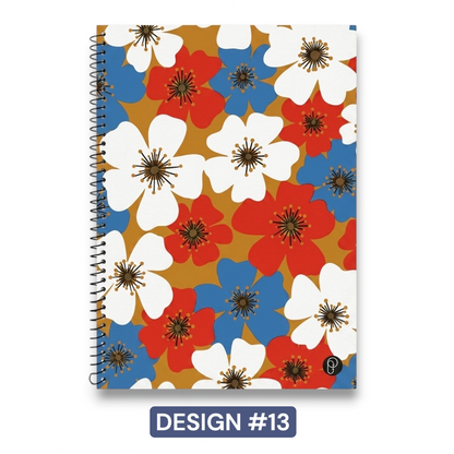 Spiral Notebook Lined Writing Pad 72 Pages Polypropylene Cover School 20x28cm