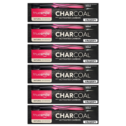 Truesmile Charcoal Toothpaste Fluoride Free  Activated Carbon Free Toothbrush