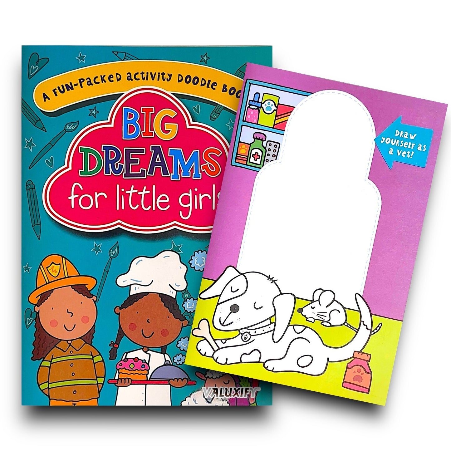 2 | Big Dreams Doodle Colouring Kids Activity Books Girls Boys Children Books