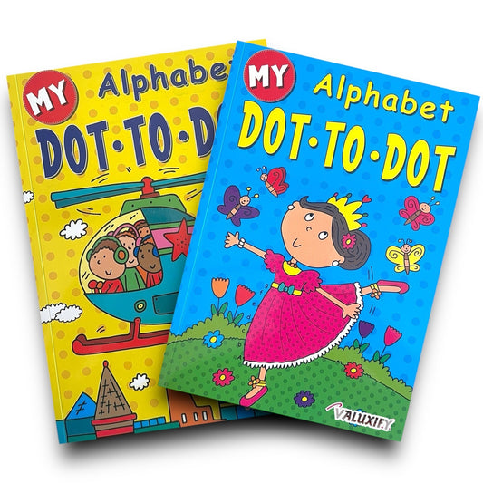 2 | KIDS DOT TO DOT | ACTIVITY BOOKS ALPHABET | ABC | BOYS GIRL CHILDREN'S A4