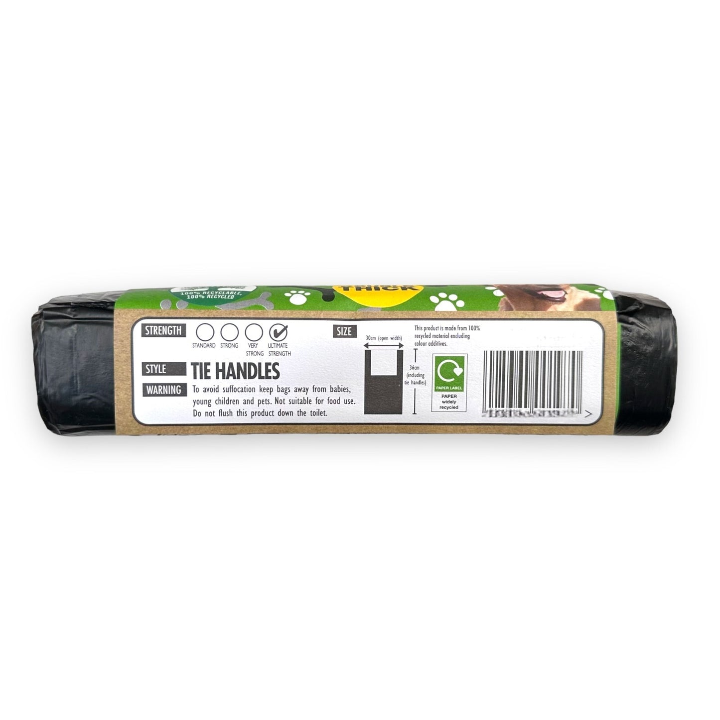 800x Doggy Poop Bags Double Thick  Extra Large Tie Handle Extra Strong Poo bags