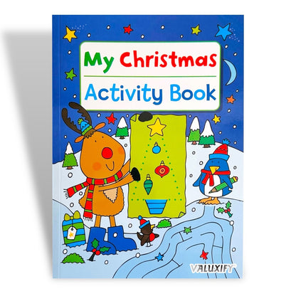 Christmas Colouring Book Kids Children Books Activity Sticker Woobly Eyes