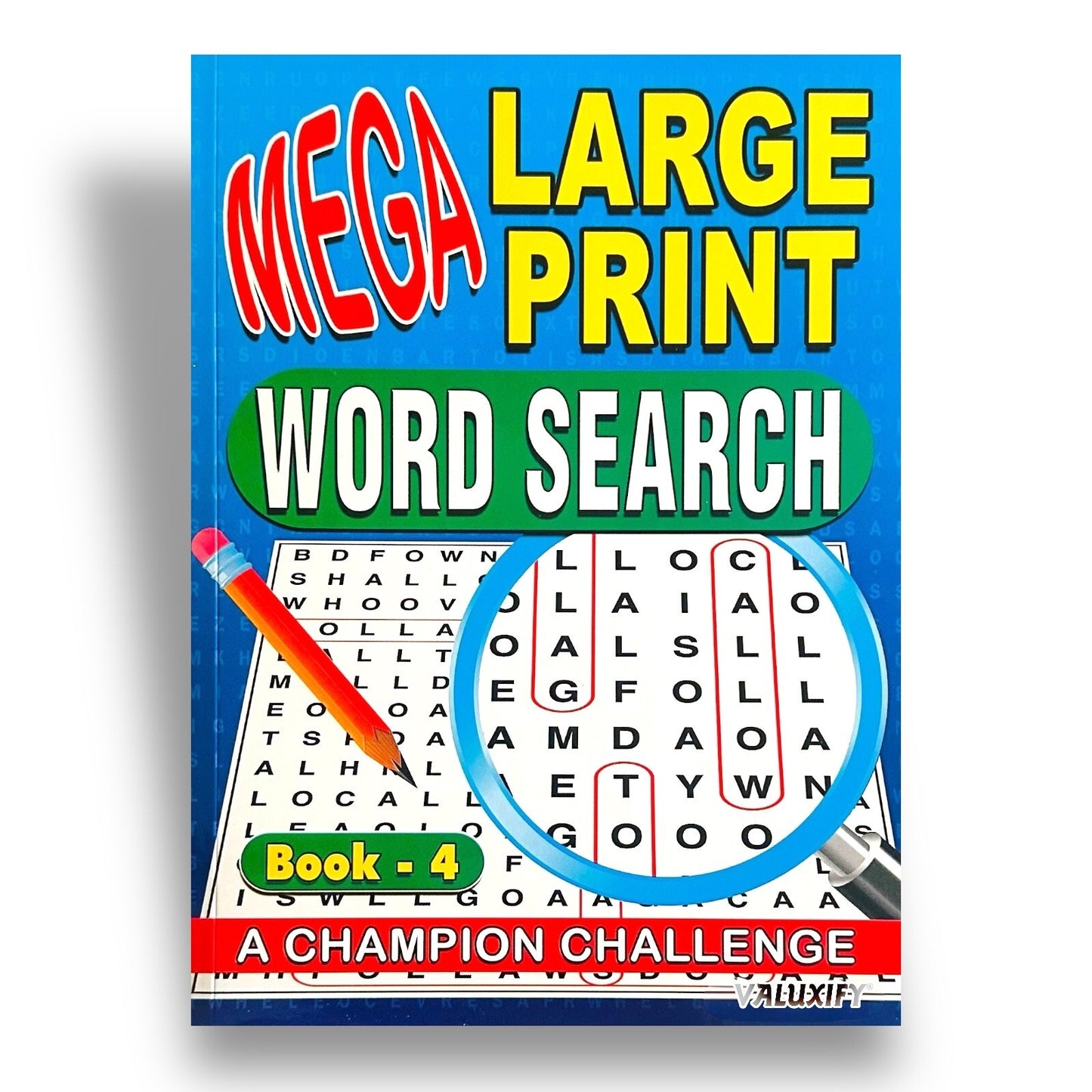 A4 Mega Puzzle Large Print Word Search Puzzle Book Books 120 BRAIN PUZZLES