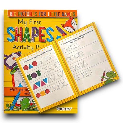3 X KIDS ACTIVITY FIRST LEARNING BOOKS NUMBERS SHAPES LETTER COPY TRACE