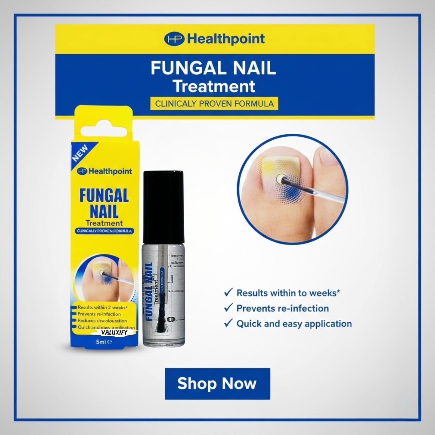 Healthpoint Fungal Nail Treatment - Fungal Spread & Re-Infection Prevention -5ml
