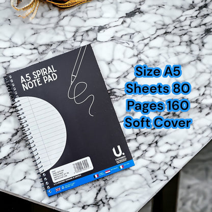 3 | A5 Spiral Notebook Soft Cover