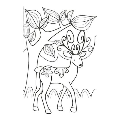 Kids Colouring Book Enchanted Garden Children Fun Activity Book Art Craft A4